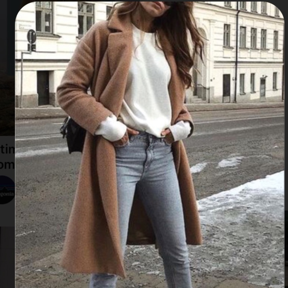 Camel wool pea coat - Picture 2 of 6